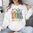 Equal Rights Book Flower Equality Peace Love Kindness Book Unisex Sweatshirt Equal Rights Book Flower Equality Peace Love Kindness Book Unisex Sweatshirt