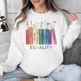 Equality Flower Books Equal Rights Social Justice Feminist Unisex Sweatshirt Equality Flower Books Equal Rights Social Justice Feminist Unisex Sweatshirt
