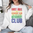First Rule Of Introvert Club Is There Is No Introvert Club Raglan Baseball Tee Unisex Sweatshirt First Rule Of Introvert Club Is There Is No Introvert Club Raglan Baseball Tee Unisex Sweatshirt