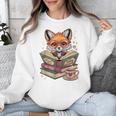 Fox Read Books Be Kind Stay Weird Reader Cute Nerd Bookworm Unisex Sweatshirt