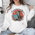 Grim Reaper Reads a Book Unisex Sweatshirt