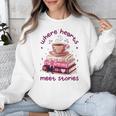 Where Hearts Groovy Meet Stories Coffee Books Valentines Day Unisex Sweatshirt Where Hearts Groovy Meet Stories Coffee Books Valentines Day Unisex Sweatshirt