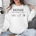 Home Stead School Grown Flowers Book Chicken Unisex Sweatshirt