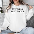 Hot Girls Read Books Confident Reading Bookworm Girl Unisex Sweatshirt