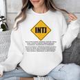 INTJ Warnings Architect Personality Type Introvert Unisex Sweatshirt INTJ Warnings Architect Personality Type Introvert Unisex Sweatshirt