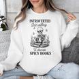 Introvert Read Spicy Books Lover Bookworm Skeleton Reading Unisex Sweatshirt Introvert Read Spicy Books Lover Bookworm Skeleton Reading Unisex Sweatshirt