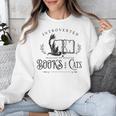 Introverted But Willing To Discuss Cats And Books Unisex Sweatshirt