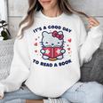 It's a Good Day To Read a Book Cute Cat Book Day Girls Boys Unisex Sweatshirt