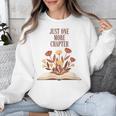 Just One More Chapter Book Lovers Floral Unisex Sweatshirt