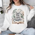 Just One More Chapter Bookish Book Reading Botanical Unisex Sweatshirt