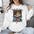 Just One More Chapter Cat Reading Books Coffee Lovers Premium Tri-Blend Unisex Sweatshirt