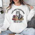 I Just Want To Read Books And Pet Cats Raglan Baseball Tee Unisex Sweatshirt I Just Want To Read Books And Pet Cats Raglan Baseball Tee Unisex Sweatshirt