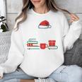 Library Crew Book Lovers Librarian Xmas Holiday Christmas Unisex Sweatshirt