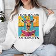 Love Reading And Giraffes Cute Giraffe Reading Book Lovers Unisex Sweatshirt Love Reading And Giraffes Cute Giraffe Reading Book Lovers Unisex Sweatshirt