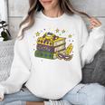 Mardi Gras Book Lover Reading Reader Men Women Kids Unisex Sweatshirt