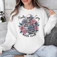 Morally Grey Skeleton Reading Smut Smutty Spicy Books Lover Unisex Sweatshirt
