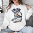 Nerdy Schnauzer Dog Book Lover Glasses Cute Pet For Men Women Kids Unisex Sweatshirt Nerdy Schnauzer Dog Book Lover Glasses Cute Pet For Men Women Kids Unisex Sweatshirt