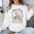 North Pole Book Club Christmas Xmas Hot Cocoa Bookish Unisex Sweatshirt North Pole Book Club Christmas Xmas Hot Cocoa Bookish Unisex Sweatshirt