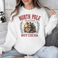 North Pole Book Club Hot Cocoa Bookworm Christmas Xmas Unisex Sweatshirt North Pole Book Club Hot Cocoa Bookworm Christmas Xmas Unisex Sweatshirt
