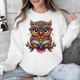 Owl With Glasses And Book Reading Unisex Sweatshirt Owl With Glasses And Book Reading Unisex Sweatshirt
