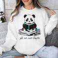 Panda Reading Chapter Books Unisex Sweatshirt Panda Reading Chapter Books Unisex Sweatshirt