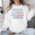Pickleball Saying Introvert Pickleball Game Partner Unisex Sweatshirt
