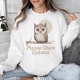 Please Chew Quieter Introvert Christmas Bird Lover Unisex Sweatshirt Please Chew Quieter Introvert Christmas Bird Lover Unisex Sweatshirt
