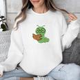 Professional Bookworm Reading Lover Cute Worm Glasses Book Unisex Sweatshirt