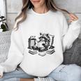 Raccoon Reading A Book Vintage Trash Reader Unisex Sweatshirt