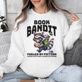 Racoon-Bookworm-Book Bandit-Fueled By Fiction Unisex Sweatshirt