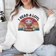 I Read Alotl Axolotl Retro Reading Books Lover Vintage Unisex Sweatshirt I Read Alotl Axolotl Retro Reading Books Lover Vintage Unisex Sweatshirt