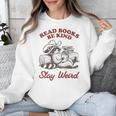 Read Books Be Kind Stay Weird Bookish Cowboy Reading Raccoon Unisex Sweatshirt Read Books Be Kind Stay Weird Bookish Cowboy Reading Raccoon Unisex Sweatshirt