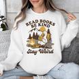 Read Books Be Kind Stay Weird Bookish Silly Goose Reading Unisex Sweatshirt