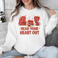 Read Your Heart Out Valentine Teacher Bookworm Lover Unisex Sweatshirt Read Your Heart Out Valentine Teacher Bookworm Lover Unisex Sweatshirt