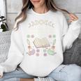 Well Read Woman Literature Quote Celestial Book Floral Unisex Sweatshirt