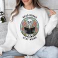 Reader Skeleton Read Books Be Kind Stay Weird Unisex Sweatshirt Reader Skeleton Read Books Be Kind Stay Weird Unisex Sweatshirt