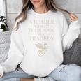 A Reader Without Their Book Is Tragedy Vintage Book Quote Unisex Sweatshirt