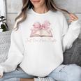 Reading Books Mom Mothers Day Coquette Pink Bow Book Lovers Unisex Sweatshirt Reading Books Mom Mothers Day Coquette Pink Bow Book Lovers Unisex Sweatshirt