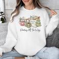 Reading All The Way Christmas Book Lover For Women And Teens Unisex Sweatshirt Reading All The Way Christmas Book Lover For Women And Teens Unisex Sweatshirt