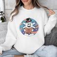 Reading Is Snow Much Fun Snowflake Top Hat Book Fan Winter Unisex Sweatshirt