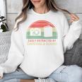 Retro Easily Distracted By Cameras & Books Photography Unisex Sweatshirt