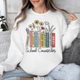 School Counselor Wildflower Book School Counseling Life Unisex Sweatshirt School Counselor Wildflower Book School Counseling Life Unisex Sweatshirt