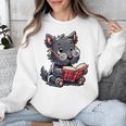 Scottish Terrier Reading a Book Dog Unisex Sweatshirt