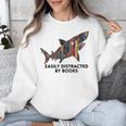 Shark Costume Teens Books Nerds Shark Stuffed Animal Sharks Unisex Sweatshirt