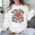 Slow Burn Book Club Romantasy Trope Smut Dark Romance Reader Unisex Sweatshirt