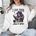 Smut Reader Spicy Book Romance I Like Them Thick & Spicy Unisex Sweatshirt