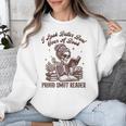 Smut Reader Spicy Romance Look Better Bent That Over A Book Unisex Sweatshirt