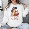 Smutty Spicy Book Reader Spread Those Pages Like A Good Girl Unisex Sweatshirt Smutty Spicy Book Reader Spread Those Pages Like A Good Girl Unisex Sweatshirt