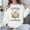 Stay At My Pad And Read Books Frog Introvert Reading Unisex Sweatshirt Stay At My Pad And Read Books Frog Introvert Reading Unisex Sweatshirt