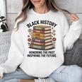 History Month Teacher Reading Book Lover Floral Stack Premium Tri-Blend Unisex Sweatshirt